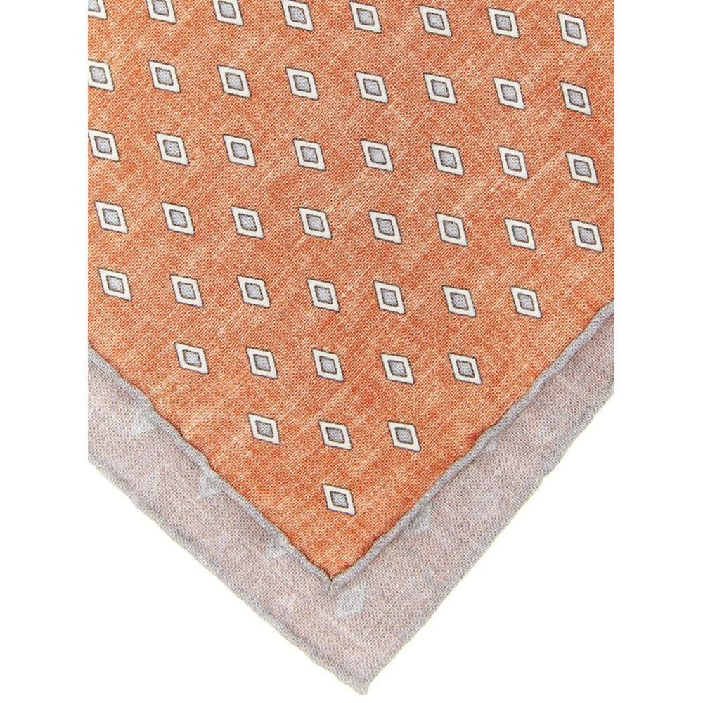 Brunello Cucinelli Multicolor Silk Pocket Men's Square - Picture 3 of 3